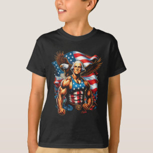 Camiseta 4 De Julho Patriótico Funny George Washington Julh