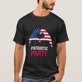 Camiseta 4 De Julho Patriótico Py América EUA Bandeira