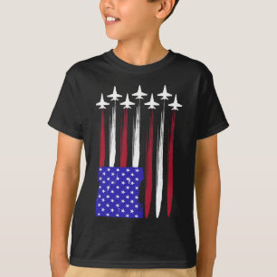Camiseta 4 De Julho Patriótico Vermelho Branco Azul Bandeir