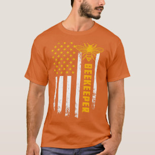Camiseta 4 de julho presente para amantes de abelhas americ