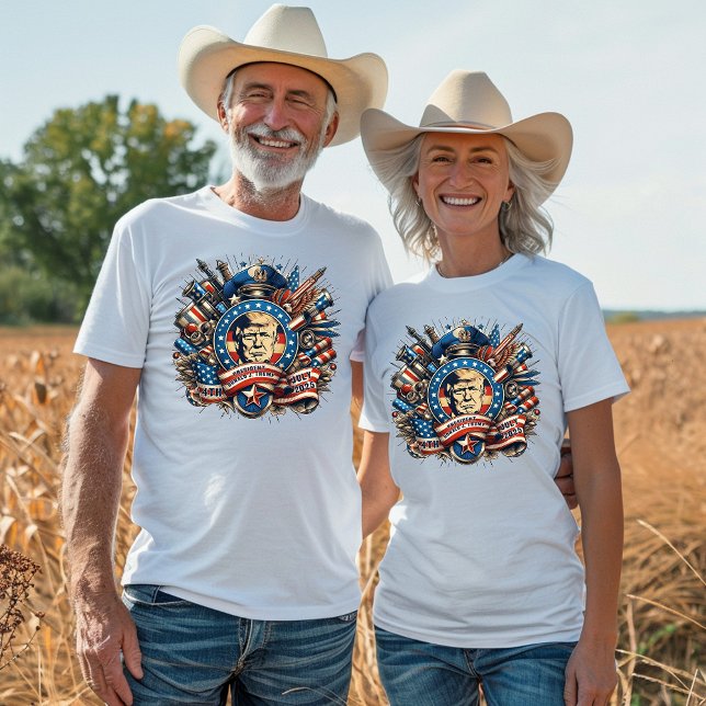 Camiseta 4 de julho, presidente Trump (Criador carregado)