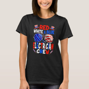 Camiseta 4 De Julho Red White Blue Eletro Men W