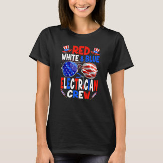 Camiseta 4 De Julho Red White Blue Eletro Men W