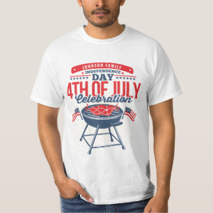 Camiseta 4 de julho, Reunião Familiar Personalizada de Gri