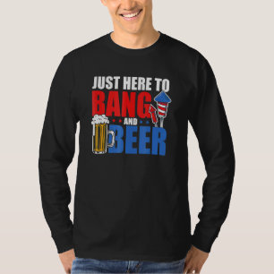 Camiseta 4 de julho só aqui para Bang and Beer Firework