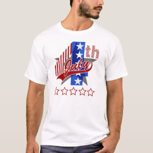 Camiseta 4 de julho t-shirt do Dia da Independência