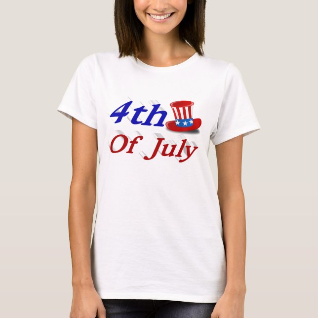Camiseta 4 de julho Tio Sam T-Shirt (Frente)