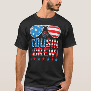 Camiseta 4 De Julho, Tripulação De Primo Usa Pop De Bandeir