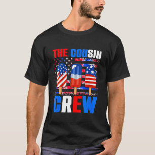 Camiseta 4 De Julho, Tripulação De Primo Usa Pop De Bandeir