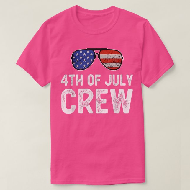 Camiseta 4 De Julho Tripulações Que Correspondem A Descober (Frente do Design)