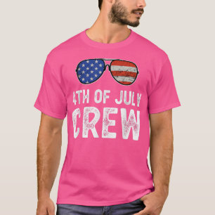 Camiseta 4 De Julho Tripulações Que Correspondem A Descober