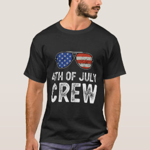 Camiseta 4 De Julho Tripulações Que Correspondem A Descober