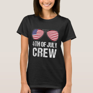 Camiseta 4 De Julho Tripulações Que Correspondem A Descober