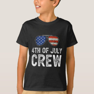 Camiseta 4 De Julho Tripulações Que Correspondem A Descober