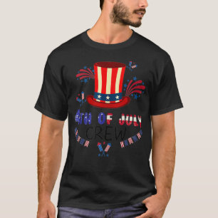 Camiseta 4 de julho Tripulações que Matam Famílias Homens M