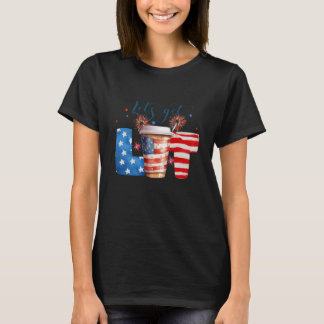 Camiseta 4 de julho Vamos recebe café da festa Lit para ir