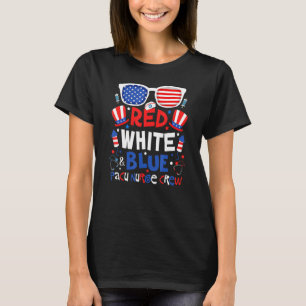 Camiseta 4 De Julho Vermelho Azul Azul-Pacu Enfermeira Patr
