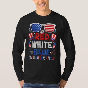 Camiseta 4 De Julho Vermelho Branco Azul PACU Enfermeira Eq
