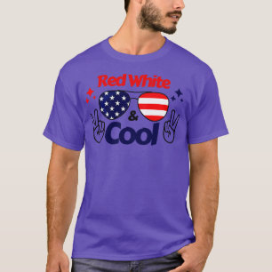 Camiseta 4 De Julho Vermelho Branco E Legal 14
