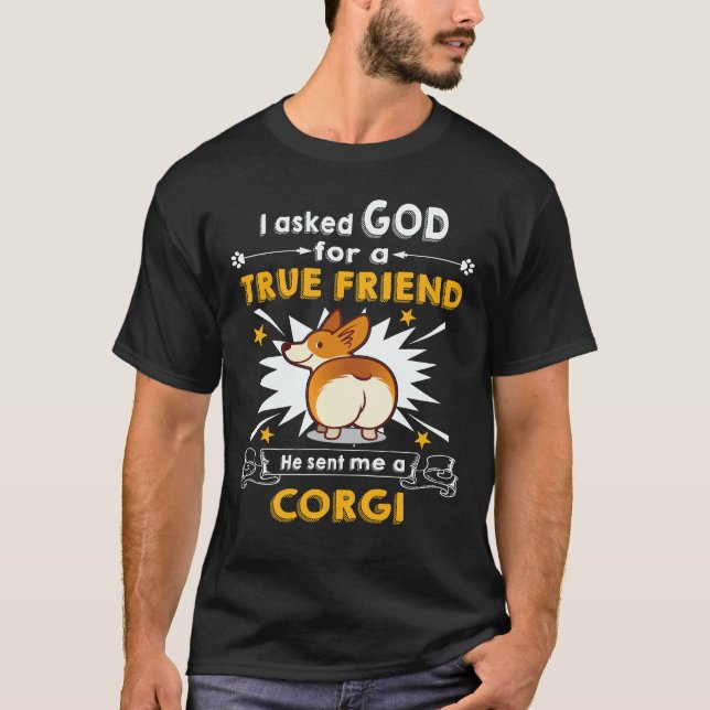 Camiseta 4 Ele Me Enviou Um Corgi (Frente)