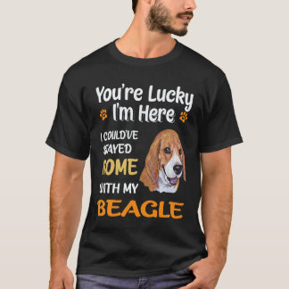 Camiseta 4 Fiquei em Casa Com Meu Beagle