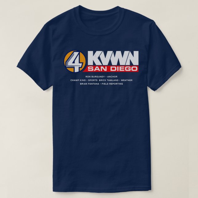 Camiseta 4 KVWN San Diego Vintage (Frente do Design)