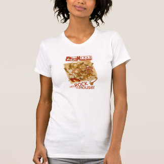 Camiseta 4 monstro pequenos - deixe-nos balançar a casa