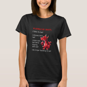 Camiseta 4 Níveis De Conversação Louca Com Selfs Argumentam