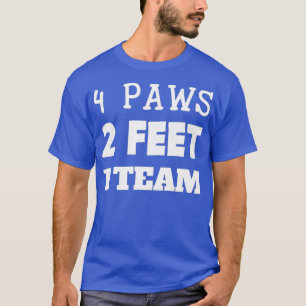 Camiseta 4 patas 2 pés 1 manipulador de cães da equipe K9 C