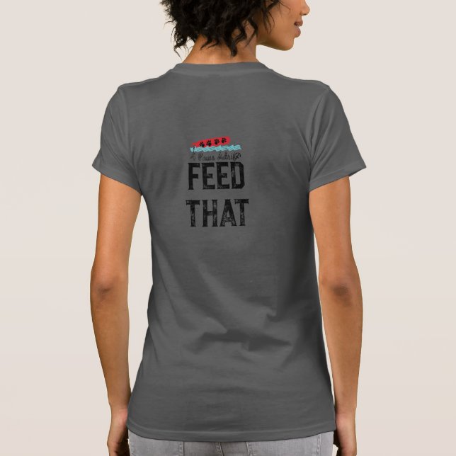 Camiseta 4 Peças Para Aproximar A Alimentação Que As Mulher (Verso)