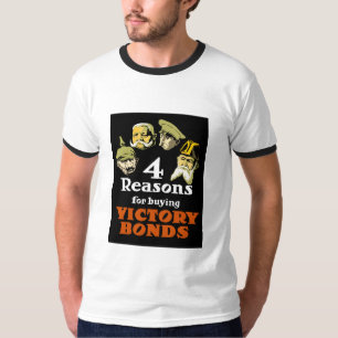 Camiseta 4 razões para ligações de compra da vitória
