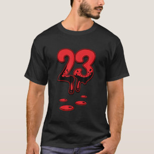 Camiseta 4 Red Thunder Tee Para Corresponder Ao Número 23 