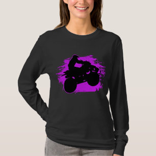 Camiseta 4 Rodas, Quad Bike Pink, ATV Riding Gift Women Gir