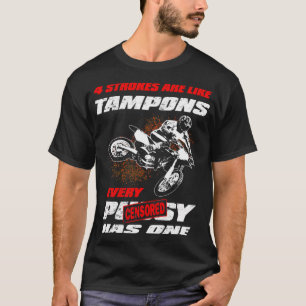 Camiseta 4 ROKES são como Tampões Engraçados Motocross G