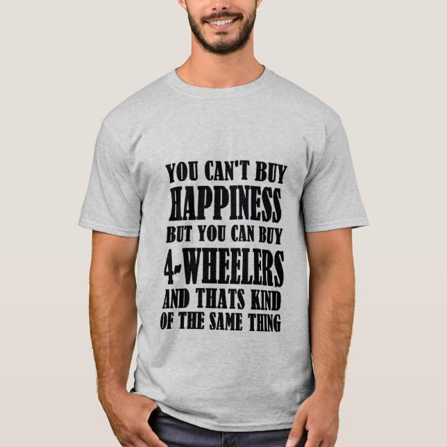 CAMISETA 4-WHEELERS=HAPPINESS (Frente)