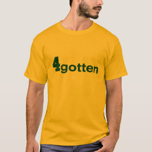 Camiseta 4gotten - O T Dourado dos homens