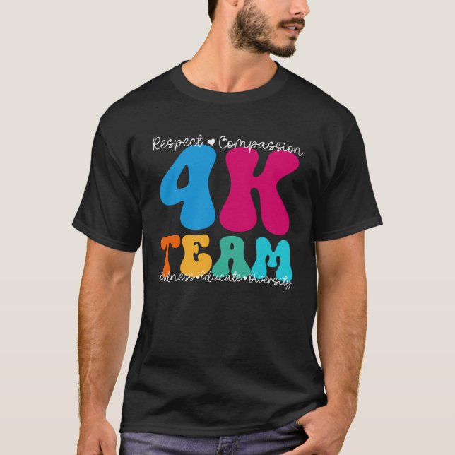 Camiseta 4K Semana de Apreciação da Equipe de volta à escol (Frente)