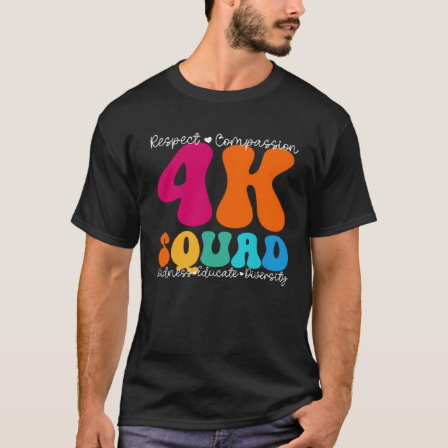Camiseta 4K Squad Appreciation Week Back to School (Frente)