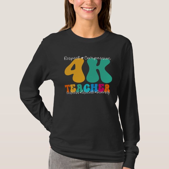 Camiseta 4K Teacher Appreciation Week Back to School (Frente)