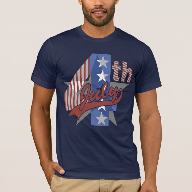 Camiseta 4o de t-shirt de julho (Frente)