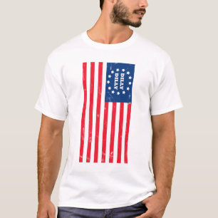 Camiseta 4o do divertimento do t-shirt da bandeira