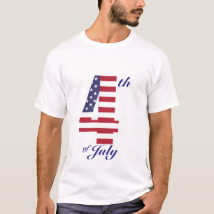 Camiseta 4o do t-shirt de julho