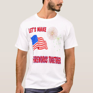 Camiseta 4o engraçado de t-shirt de julho