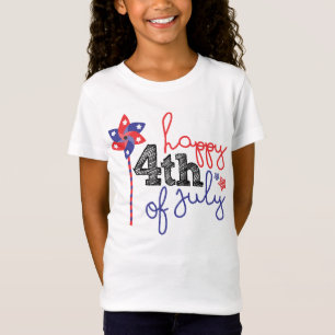 Camiseta 4o feliz bonito do t-shirt do feriado de julho