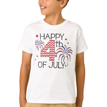 4o feliz da juventude do t-shirt de julho
