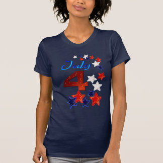 Camiseta 4o grande do t-shirt de julho