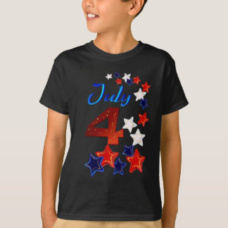 Camiseta 4o grande do t-shirt de julho