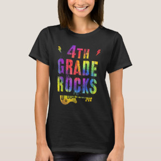 Camiseta 4th Fourth Grade Rocks Tie Dye Back To School Teac