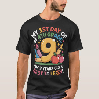Camiseta 4th Grade Back to First Day of School  Boys Girl v