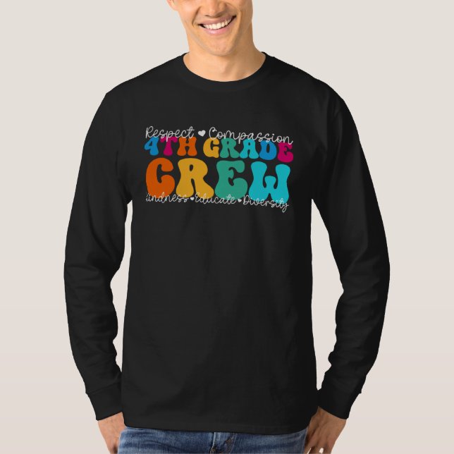 Camiseta 4th Grade Crew Appreciation Week Back to School (Frente)